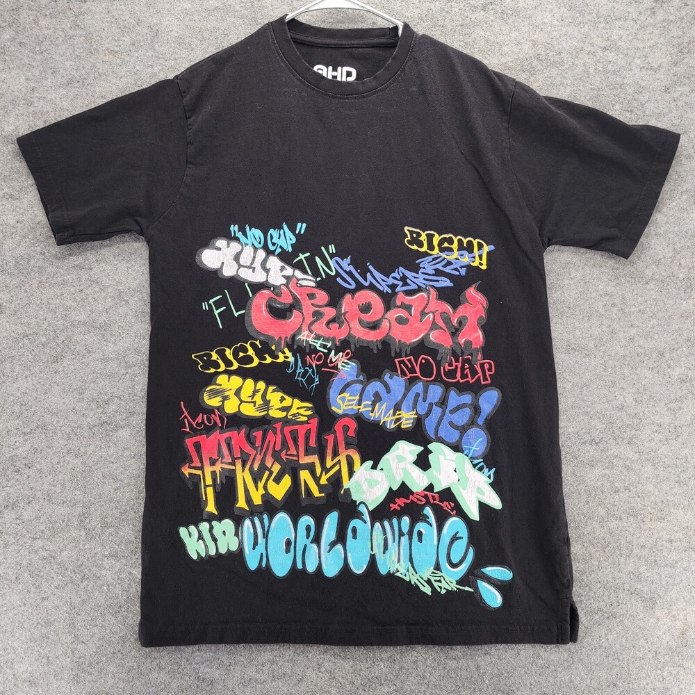 AHP Another Hype Piece Shirt Mens 2XL Short Sleeve Black